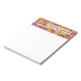 Bloco De Notas Redemoinho Abstrato Monogramável Personalizável