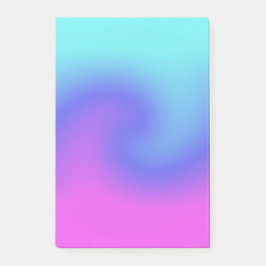 Bloco De Notas Redemoinho Ondulado Rosa Roxo Azul Água Colorido