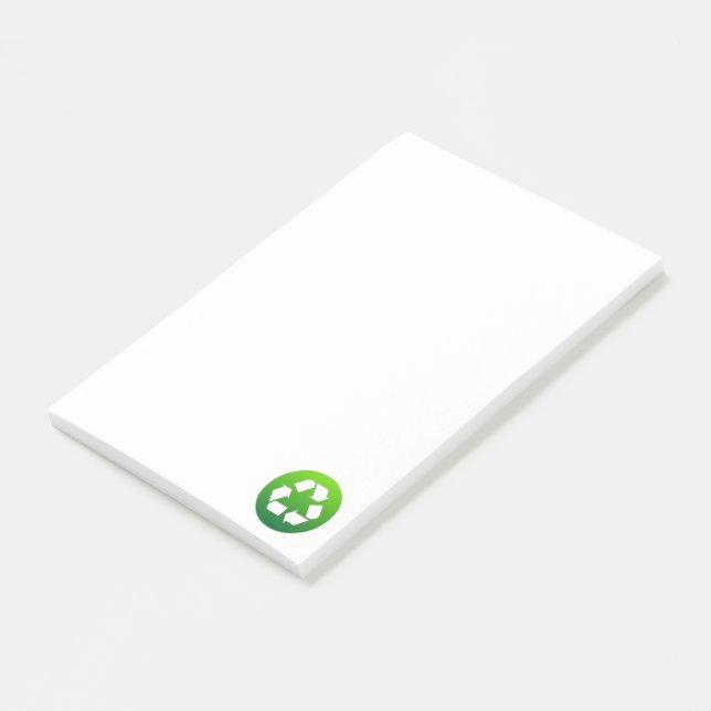 Bloco De Notas Reduza o Reciclar de reutilização! (Inclinado)