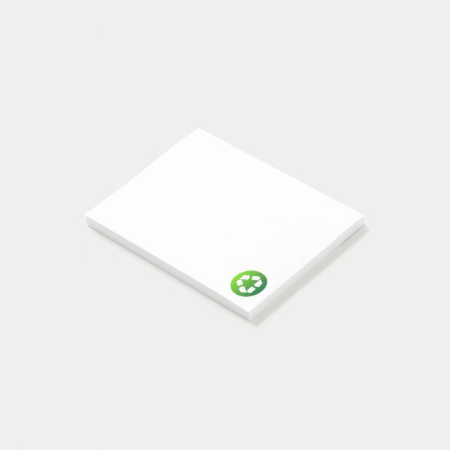 Bloco De Notas Reduza o reciclar reusar! (Inclinado)