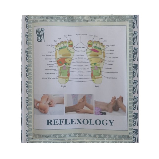 Bloco De Notas REFLEXOLOGIA Espírito do corpo do Poster do Cheio (Frente)