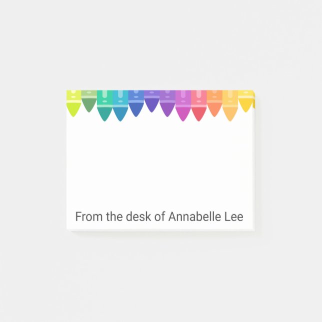 Bloco De Notas Refrigere pastéis coloridos (Frente)