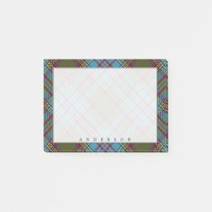 Bloco De Notas Regal Scottish Clan Anderson Tartan