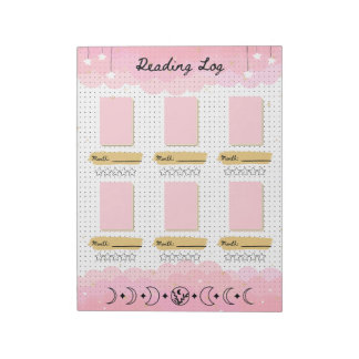 Bloco De Notas Registro de Leitura de Diário do Bullet do Starry