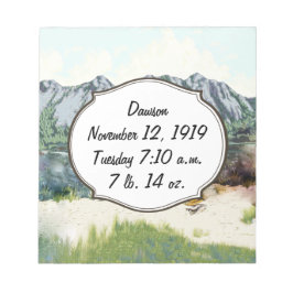 Bloco De Notas Registro de Nascimento do Bebê-Menino do Futuro Pi