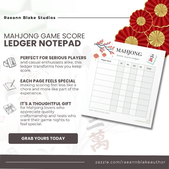 Bloco De Notas Registro de Pontuação de Jogo de Mahjong (Criador carregado)
