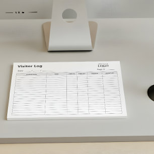 Bloco De Notas Registro de Visitantes de Negócios   Descolagem Pr