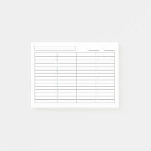 Bloco De Notas Registro Multipropósito de Coluna do Log 4 Persona