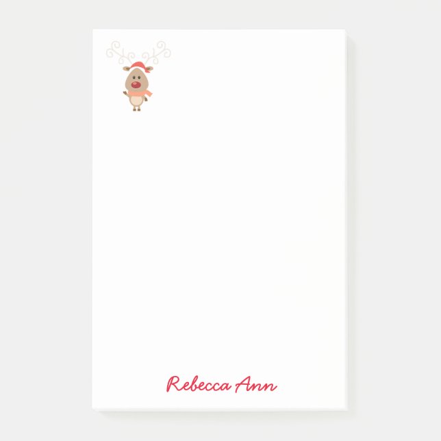 Bloco De Notas Reindeer (Frente)