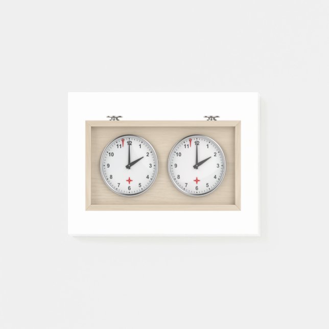 Bloco De Notas Relógio de xadrez (Frente)