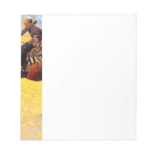 Bloco De Notas Remington Old West Horse and Cowboy Atualizado
