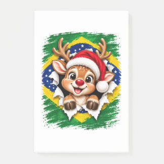 Bloco De Notas Rena de Natal Brasileira
