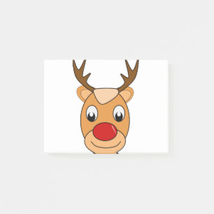 Bloco De Notas Rena Rudolph Papai Noel Natal Crianças Desenho