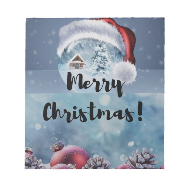 Bloco De Notas Renas de Natal modernas engraçadas e fofas (Frente)