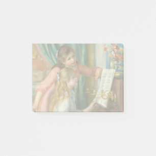Bloco De Notas Renoir Girls no Piano Impressionismo Pintura