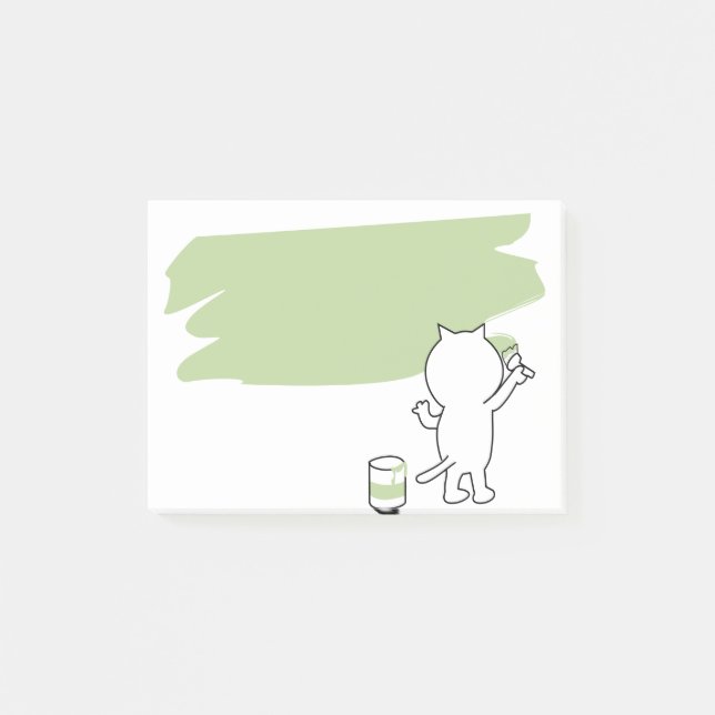 Bloco De Notas Renovation Paint The Labor Banner Cat Creativity (Frente)