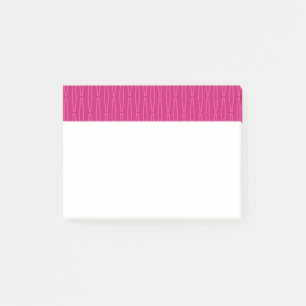 Bloco De Notas Repetição Geométrica Rosa Profundo
