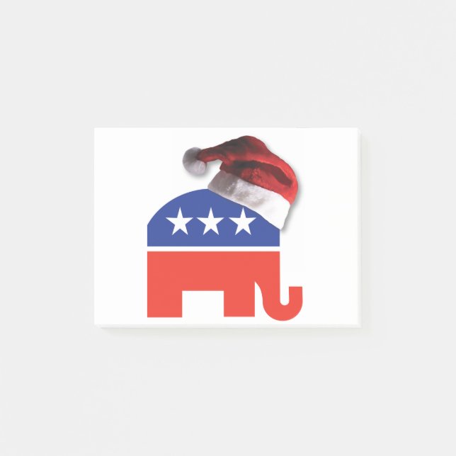 Bloco De Notas Republicano-Elefante-XMAS (Frente)