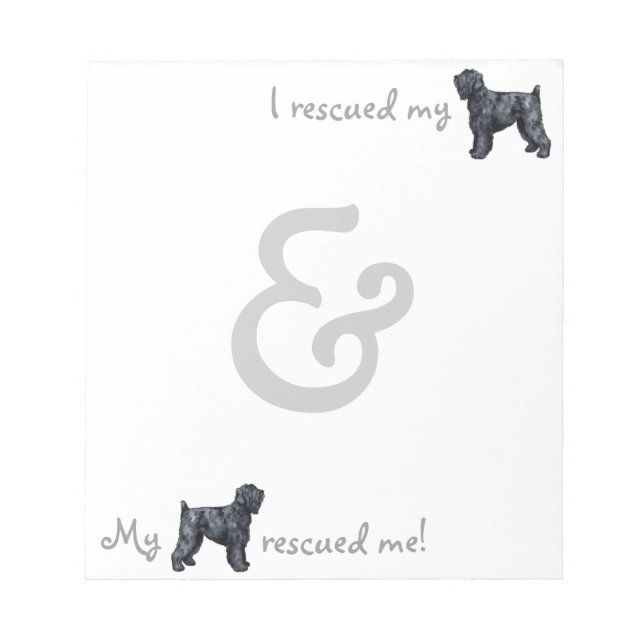 Bloco De Notas Resgate Black Russian Terrier (Frente)