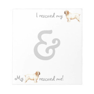 Bloco De Notas Resgate Clumber Spaniel