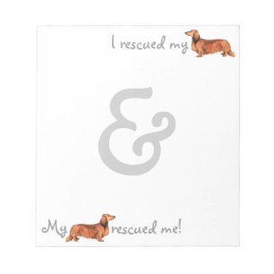 Bloco De Notas Resgate de Dachshund