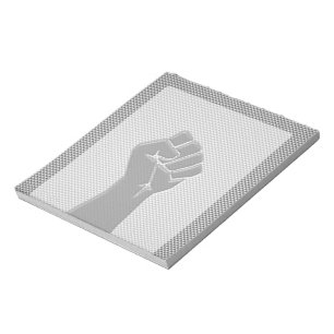 Bloco De Notas Resistência à Solidariedade no Estilo de Fibra de