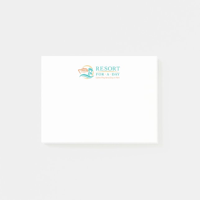 Bloco De Notas Resort Por Um Dia (Frente)