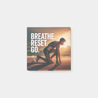 Bloco De Notas Respire. Reinicie. Vá.