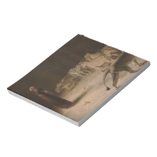 Bloco De Notas Resposta de Daniel ao Rei por Briton Riviere (Invertido)