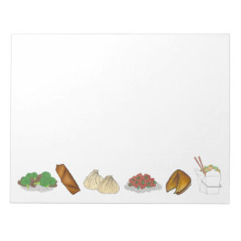 Bloco De Notas Restaurante Chinês de Comprar Comida Cuisina