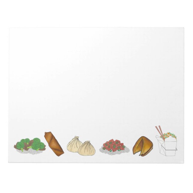 Bloco De Notas Restaurante Chinês de Comprar Comida Cuisina (Frente)