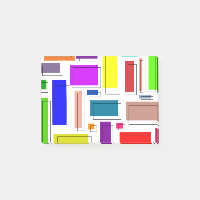 Bloco De Notas Retângulos Bauhaus  (Frente)