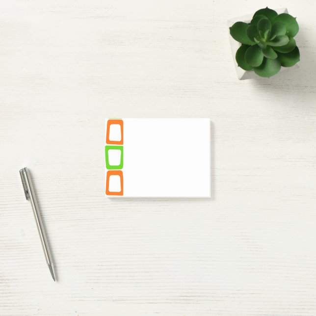 Bloco De Notas Retângulos Escuros Notas de Posto (Escritótio)