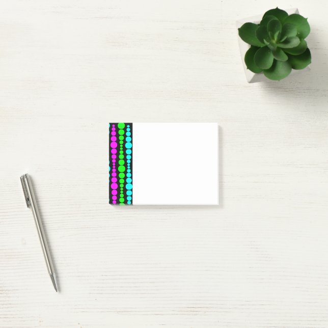 Bloco De Notas Retângulos Modernos Neon (Escritótio)