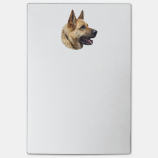 Bloco De Notas Retrato Alsatian do german shepherd
