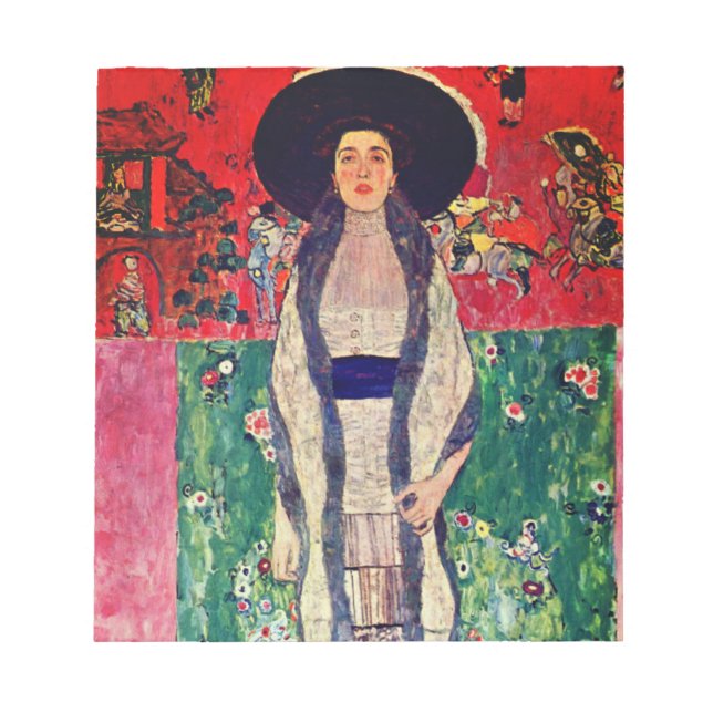 Bloco De Notas Retrato de Adele Bloch-Bauer II de Gustav Klimt (Frente)