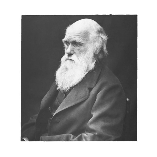 Bloco De Notas Retrato de Charles Darwin (Frente)