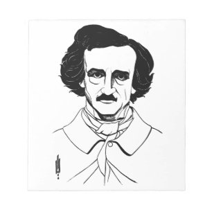 Bloco De Notas Retrato de Edgar Allan Poe