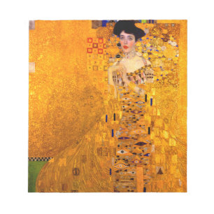 Bloco De Notas Retrato de Gustav Klimt de Adele Bloch Bauer