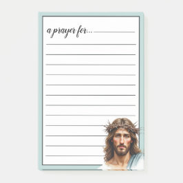 Bloco De Notas Retrato de Jesus com Coroa de Espinhos Sala de Gue