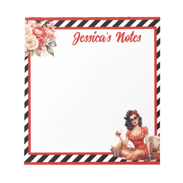 Bloco De Notas Retrato de Lenda Aposentada    (Frente)