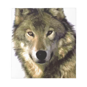 Bloco De Notas Retrato de Lobo