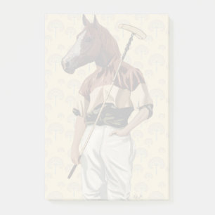 Bloco De Notas Retrato de Polo Horse