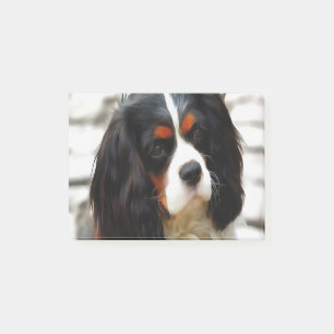 Bloco De Notas Retrato De Um Rei Charles Cavalier Spaniel