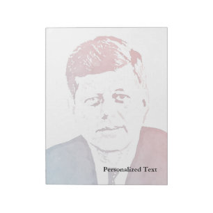 Bloco De Notas Retrato do pop art de John F. Kennedy