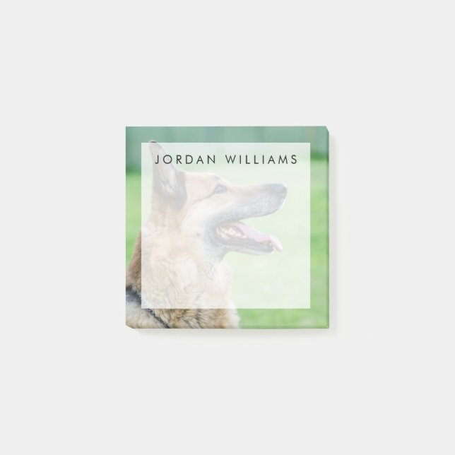 Bloco De Notas Retrato German shepherd (Frente)