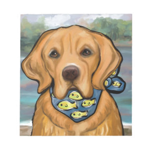 Bloco De Notas Retriever Dourado