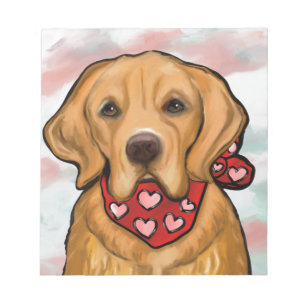 Bloco De Notas Retriever Dourado
