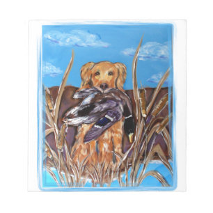 BLOCO DE NOTAS RETRIEVER DOURADO