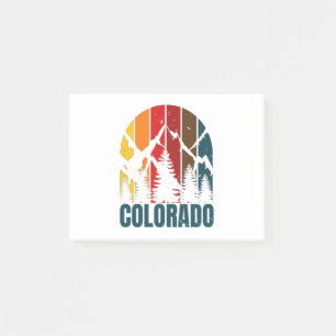 Bloco De Notas Retro das Montanhas do Colorado